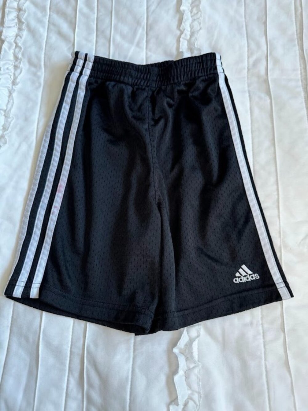 Adidas Boys Size 5 Black Athletic Shorts